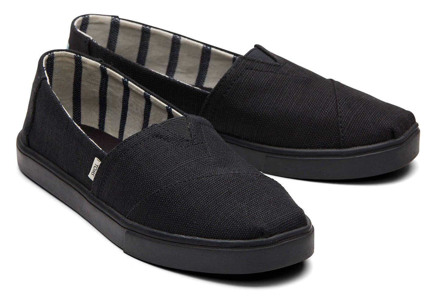 Toms Alpargata Cupsole Slip On Espadrille Black - Womens - 59421-OWRP